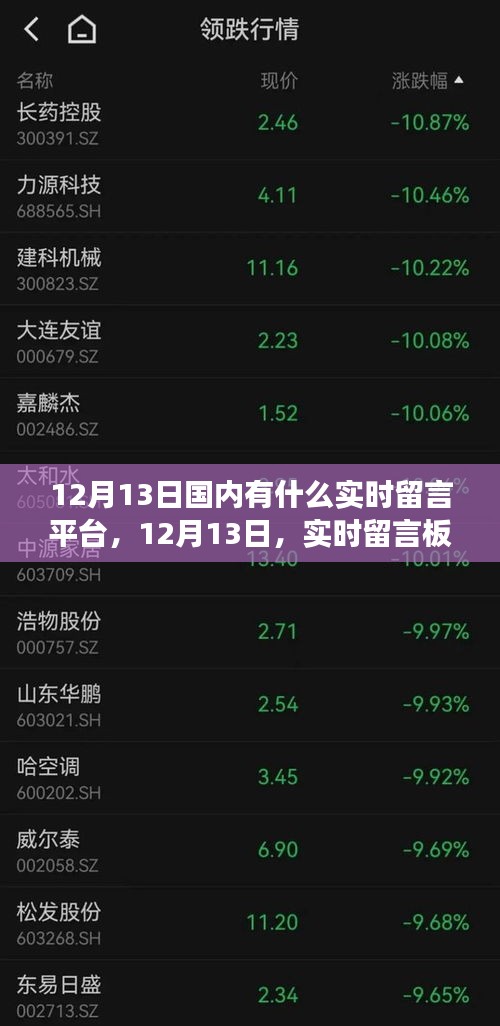 12月13日實時留言平臺，情感紐帶的暖心故事