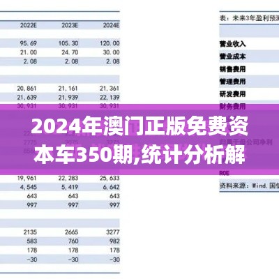 2024年澳門正版免費資本車350期,統(tǒng)計分析解釋定義_C版13.683