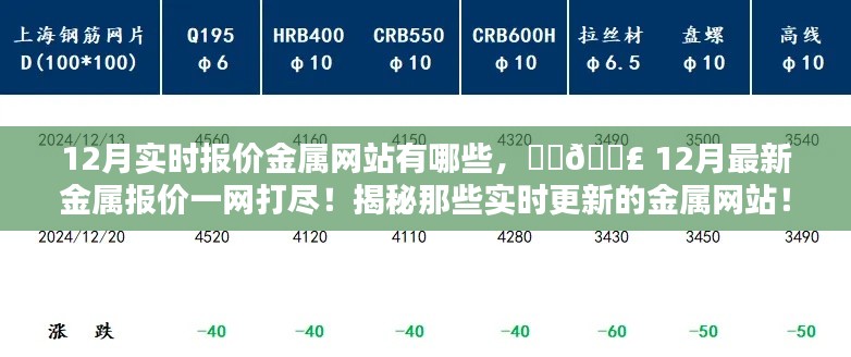 揭秘12月實(shí)時(shí)金屬報(bào)價(jià)網(wǎng)站，最新金屬價(jià)格一網(wǎng)打盡！
