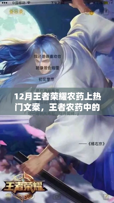 12月王者榮耀農(nóng)藥暖心日常，榮耀情緣的暖心瞬間