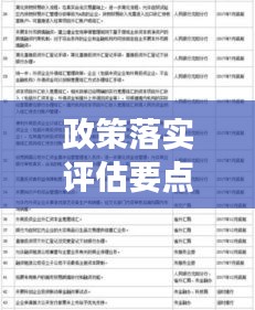 政策落實(shí)評(píng)估要點(diǎn)深度解讀，關(guān)鍵要點(diǎn)全解析！