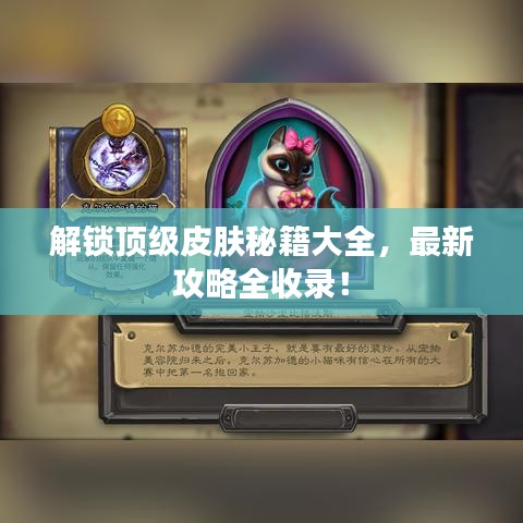 解鎖頂級皮膚秘籍大全，最新攻略全收錄！