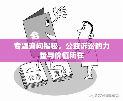 專題詢問揭秘，公益訴訟的力量與價值所在