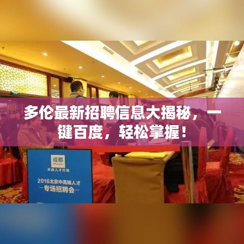 多倫最新招聘信息大揭秘，一鍵百度，輕松掌握！