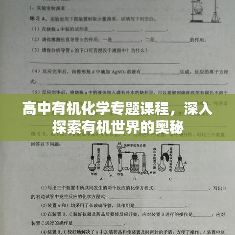 高中有機化學專題課程，深入探索有機世界的奧秘